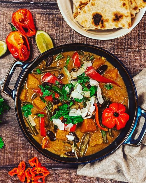 Caribbean Vegan Veggie Curry